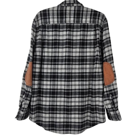 Pendleton Hawthorne Plaid Button Up Flannel Shirt Gray Men's M Outdoors Academia - Picture 2 of 13